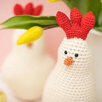 Häkelanleitung Hühnerfamilie