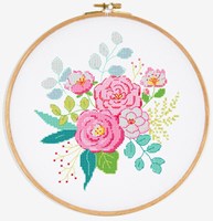 Stickanleitung Rosenbouquet