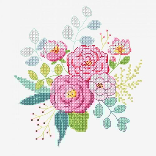 Stickanleitung Rosenbouquet-2
