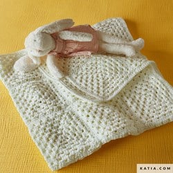 Häkelanleitung Katia Twist Babydecke