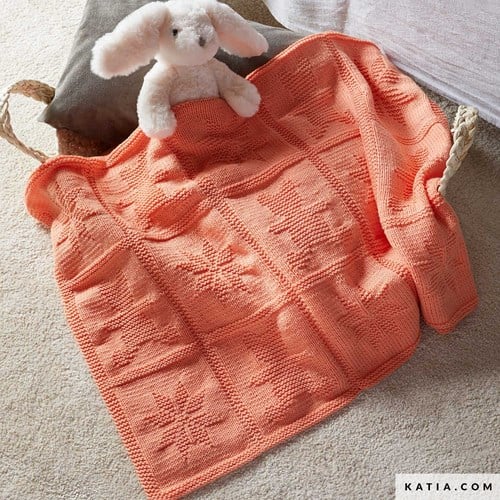 Strickanleitung Katia Twist Babydecke