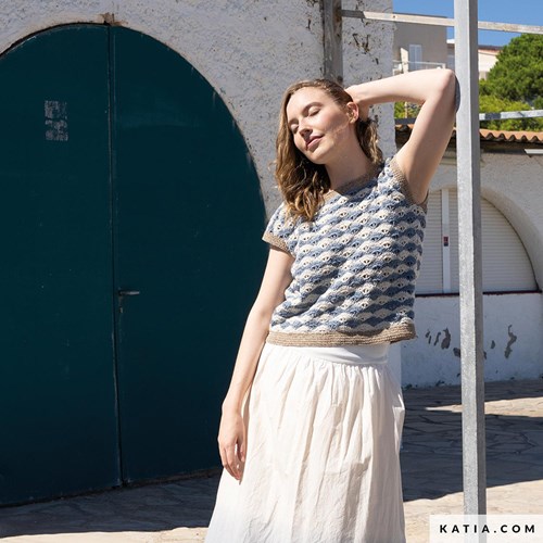 Katia Crochet 121 magazine Blue jeans