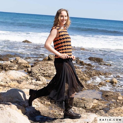 Katia Crochet 121 magazine Tencel-cotton