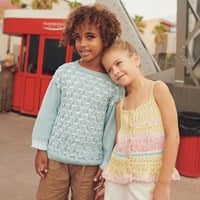 Cotton 100% Pullover für Jungen Strickanleitung