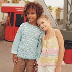 Cotton 100% Pullover für Jungen Strickanleitung