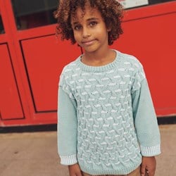 Cotton 100% Pullover für Jungen Strickpaket