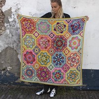 Persian Tiles Eastern Jewels Blanket Crochet Kit