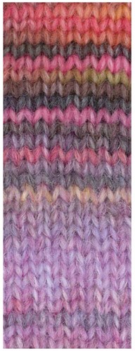 Lana Grossa Picasso 009 Himbeer/Lachs/Graubraun/Beige/Graulila/Flieder/Taupe-2