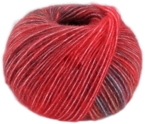 Lana Grossa Picasso 012 Wein-/Kirsch-/Feuerrot/Braunrot/Nougat