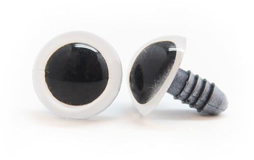 Plastic Veiligheidsogen Basic 002 Wit 9mm