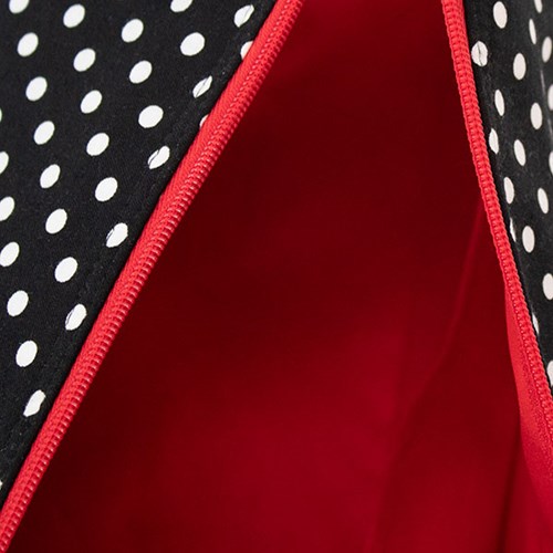 Stricktasche Polka Dots Schwarz-2