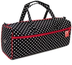 Stricktasche Polka Dots Schwarz