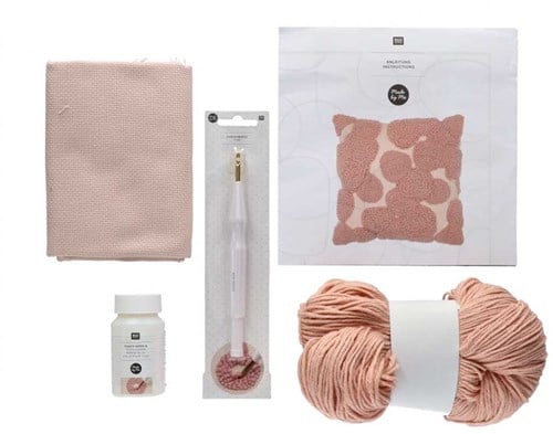 Rico Dot Rosa Kissen Punchpaket-3
