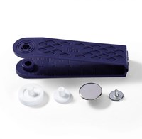 Prym Druckknöpfe ohne Nähen Jersey Glatte Kappe Silber 10 mm-2