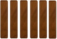 Leder Label Dunkelbraun 6 Stück 10CM