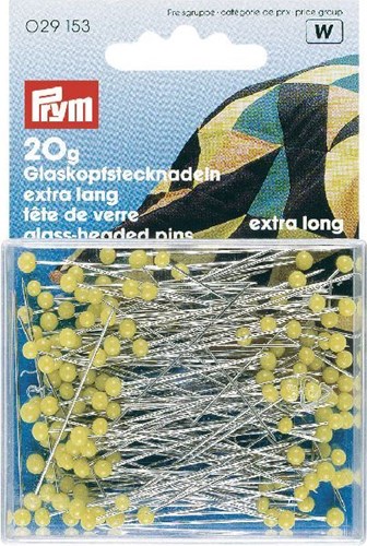 Prym Quilt/Glaskopfstecknadeln lang