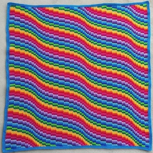 Bargello Blanket MAL Garnpaket 3 Rainbow