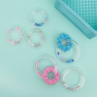 Go Handmade Rasselring Rosa 63mm-3