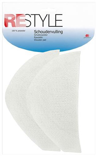 Restyle Schulterpolster für Mäntel 15mm Dick 009 Weiß