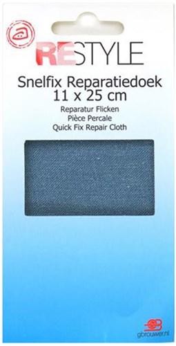 Restyle Reparatur Flicken Jeans 11 cm x 36 cm Aufbügelbar 235 Hellblau