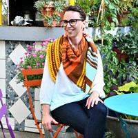 Sweet Seventies Umschlagtuch Strickpaket-2