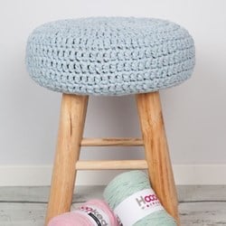 Häkelanleitung RibbonXL Hocker
