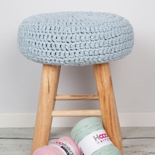 Häkelanleitung RibbonXL Hocker