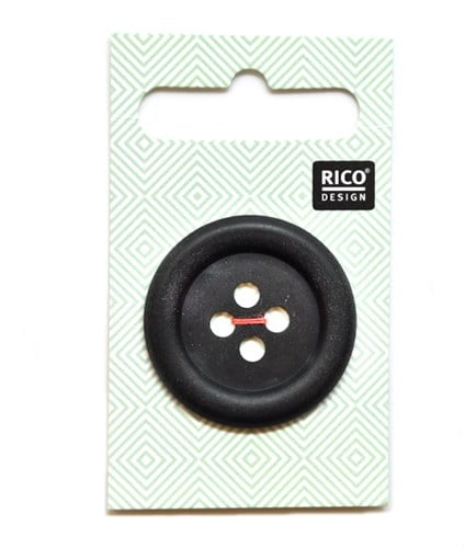 Rico Knopf matt-schwarz 34mm
