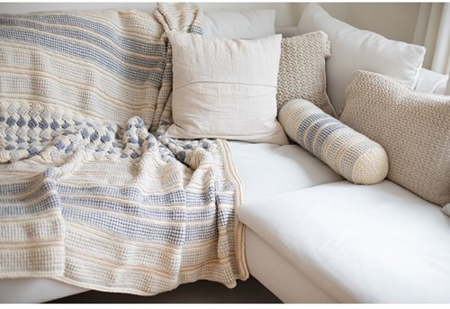 Stayhome 2020 Kissenrolle Häkelpaket 1 Cream-2