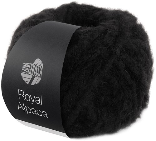 Lana Grossa Royal Alpaca 014 Schwarz