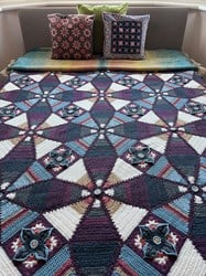 Royal Garden Blanket Recreate DK Garn und Hkelpaket - Jane Crowfoot