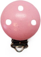 Holz Schnullerclip Rosa