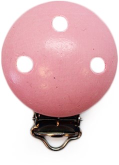 Holz Schnullerclip Rosa