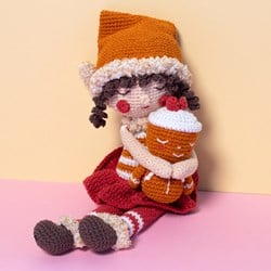 Weihnachtselfen- Mädchen Häkelpaket
