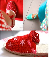 Häkelanleitung Saskia's espadrilles
