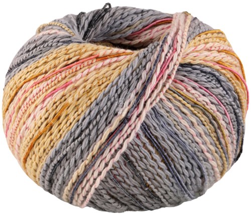 Lana Grossa Torto 010 Grau/Ros/Pastellgelb/Pink/Anthrazit/Ocker