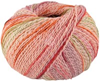 Lana Grossa Torto 012 Pfirsich/Orange/Blassgrn/Flieder/Hellgrn/Lachs/Weinrot