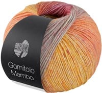 Lana Grossa Gomitolo Mambo 2033 Grn-/Hellgelb/Orange/Pink/Pastelltrkis/Mandarin/Mint