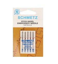 Schmetz Sticknadeln Dicke 75/90 - 1 x 5 Nadeln auf Karte
