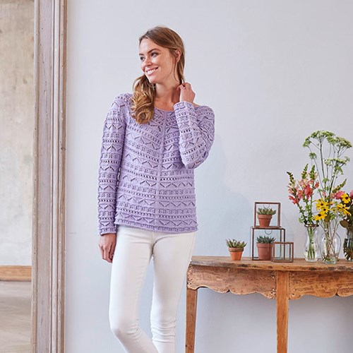 Strickanleitung Catania Ajour Pullover