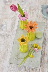 Häkelanleitung Catania Vase mit Blume