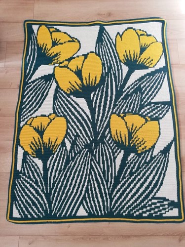 Nelly and her tulips Sunshine Garnset - Exklusive Musterung