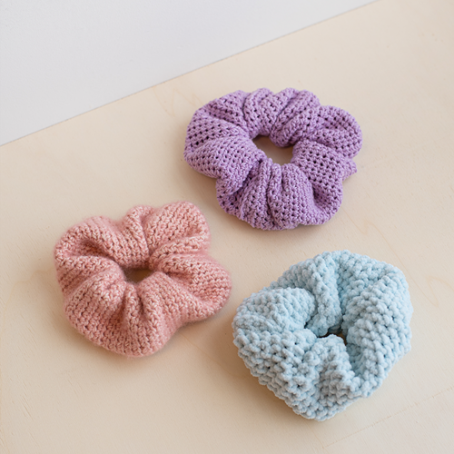 Häkelanleitung Scrunchie Chunky Chenille-3