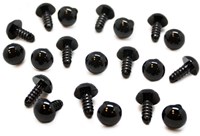 Sicherheitsaugen Schwarz 4 mm 10 Paare