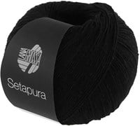 Lana Grossa Setapura 016 Schwarz