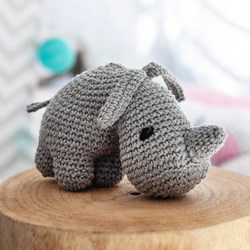Hoooked Nashorn Dex Häkelpaket