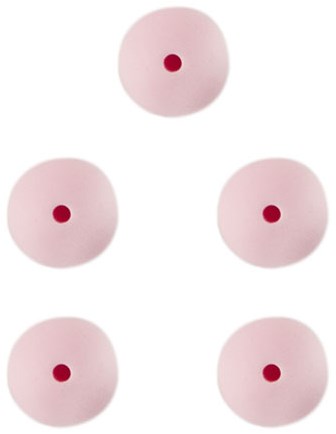 Durable Silikon Perlen  15mm 5 Stück 749 Light Pink