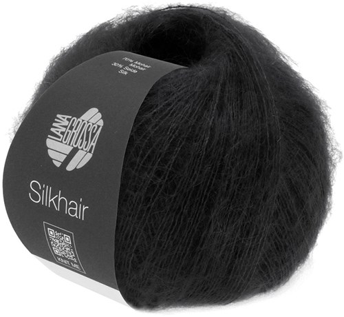 Lana Grossa Silkhair 014 Schwarz