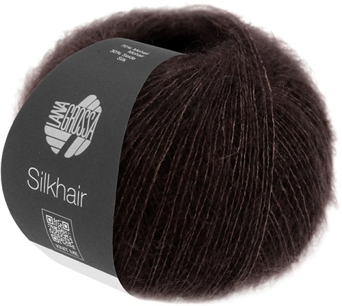 Lana Grossa Silkhair 209 Schwarzbraun