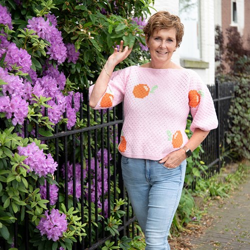 Gehaakte Sinaasappel Top L/XL